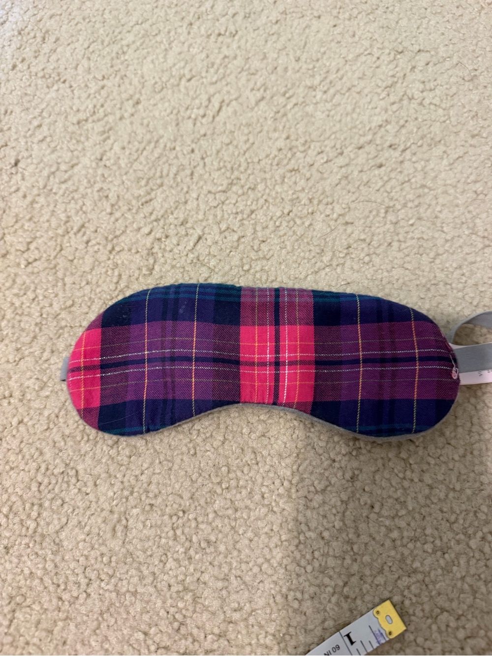 Victoria’s Secret Pink & Purple Plaid Eye sleep mask